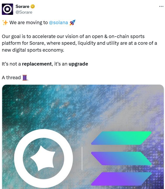 Sorare執行長即使「升級」至Solana,仍對Ethereum持樂觀態度 image 0