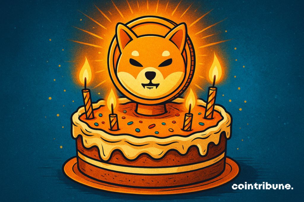 Shiba fête ses 5 ans : Le burn explose de 5 800 % image 1