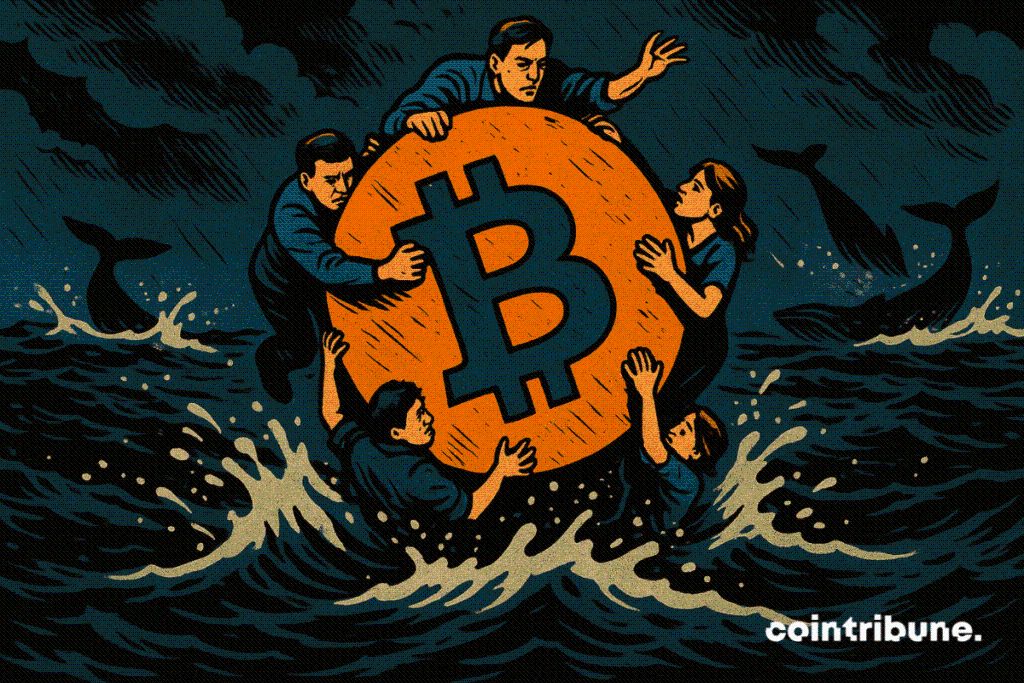 Bitcoin : Les petits investisseurs s’accrochent alors que les baleines désertent image 1