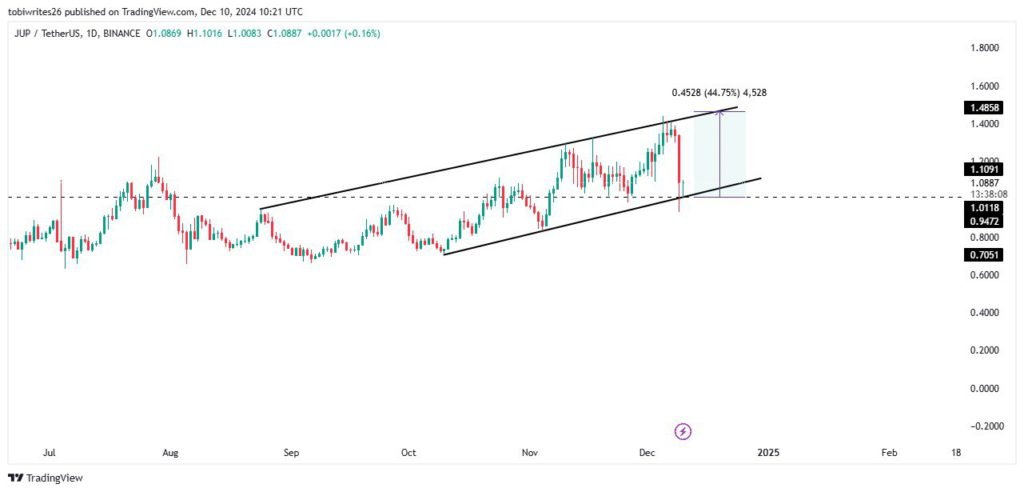 Prediksi Harga JUP: Seberapa Cepat Altcoin Ini Pulih dari Kerugian? (12/12/24) image 0