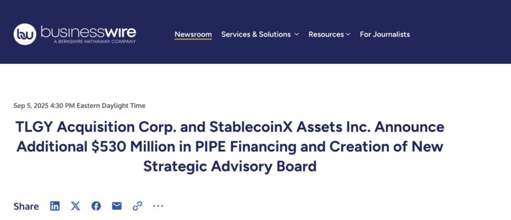 Ethena Treasury Raup Rp8,6 Triliun, StablecoinX dan TLGY Jadi Pendukung Utama! image 0