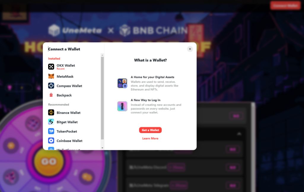 UneMeta 与 BNB Chian 大转盘撸毛攻略 image 6