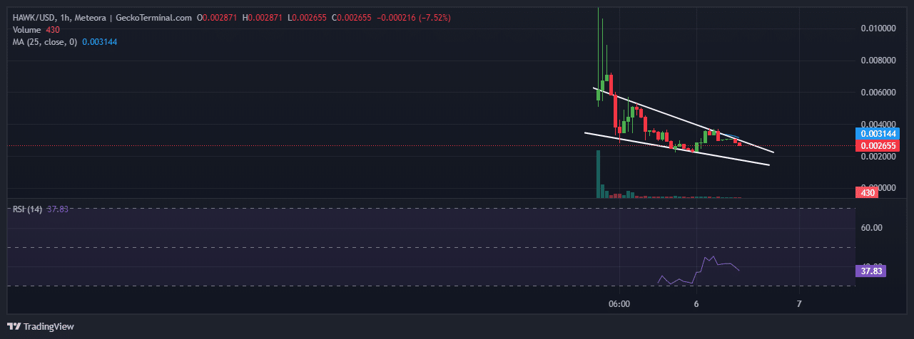 Hawk Tuah Price Prediction: HAWK Plunges 46% As Haliey Welch Speaks Out, While ”This People’s Meme Coin” Closes On $5M image 1