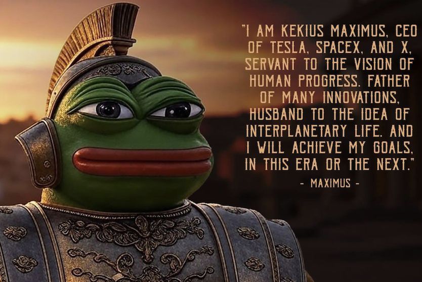 馬斯克的新推特名號 Kekius Maximus，指的是神化的 PEPE？ image 0