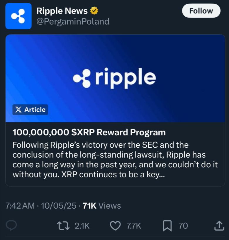 Fake Ripple Accounts are Promoting XRP Airdrop Scam With Deepfake Videos image 0