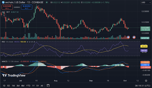 Đây là lý do tại sao sự phục hồi gần đây của VeChain có thể báo hiệu một xu hướng tăng trên $0.0224 image 3