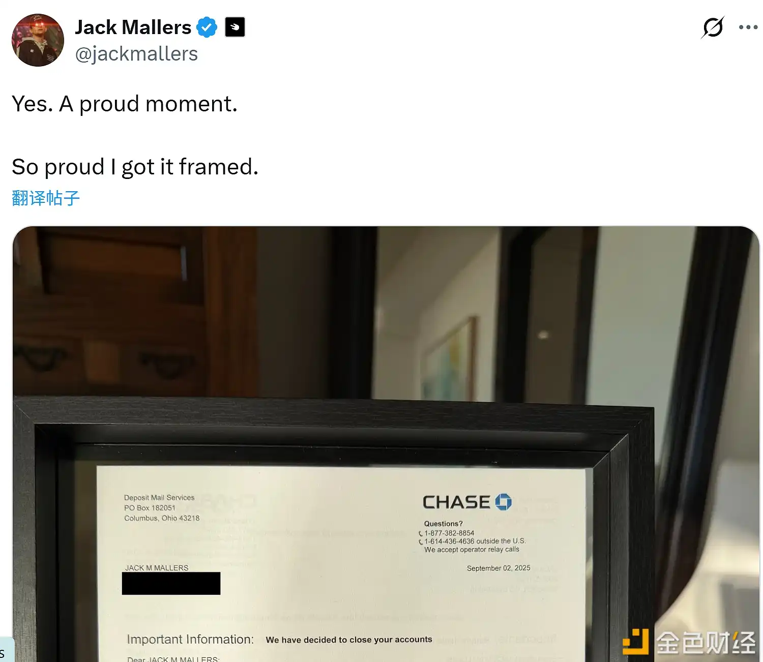 Tổng giám đốc điều hành của Twenty One Capital tiết lộ tài khoản của ông đã bị JPMorgan Chase đóng.