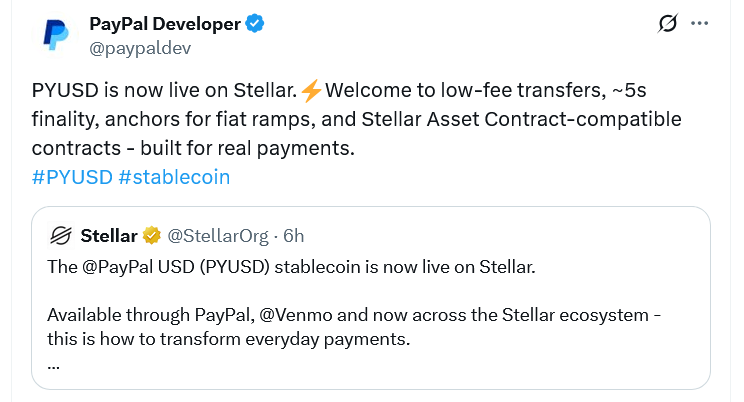 PYUSD của PayPal có thể được hỗ trợ PYUSD0 không cần cấp phép trên Tron, Avalanche và bảy chuỗi khác thông qua LayerZero