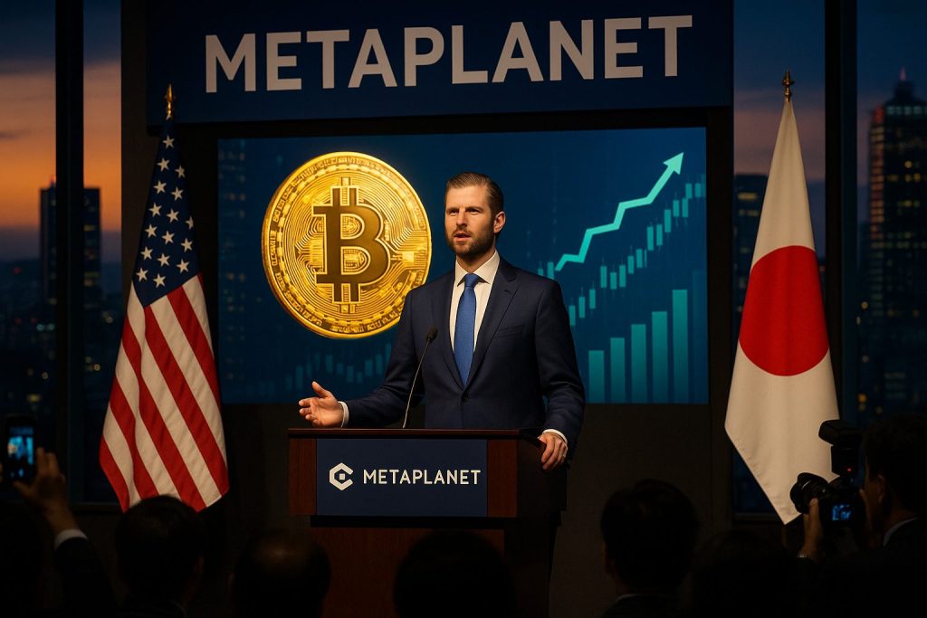 Eric Trump au meet Metaplanet : la famille Trump accélère sur le Bitcoin au Japon image 1
