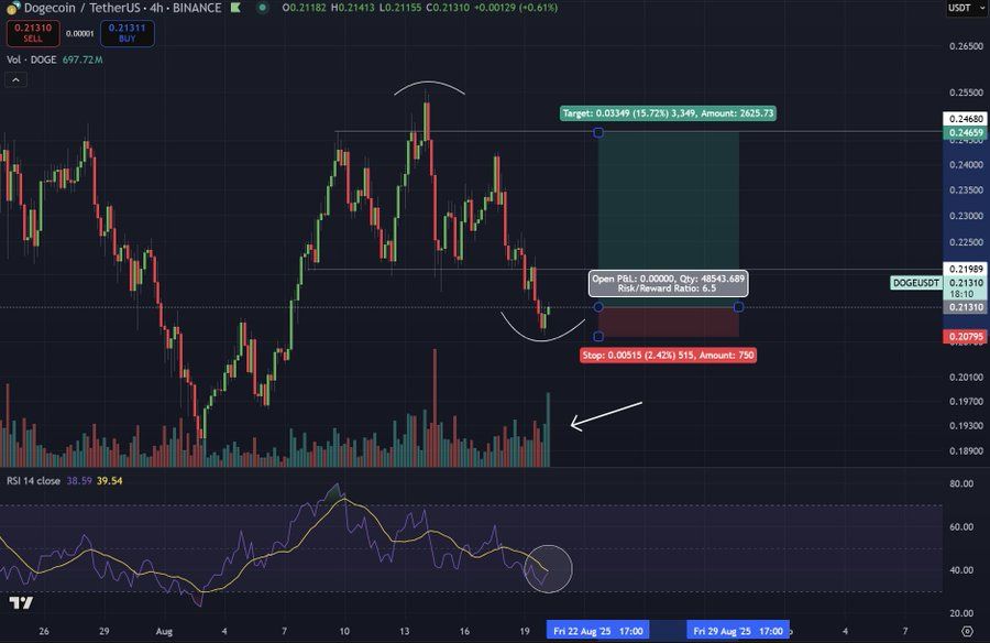 Dogecoin Could Be Poised for Parabolic Breakout as Rising RSI and $3B Futures Open Interest Suggest Accumulation image 0