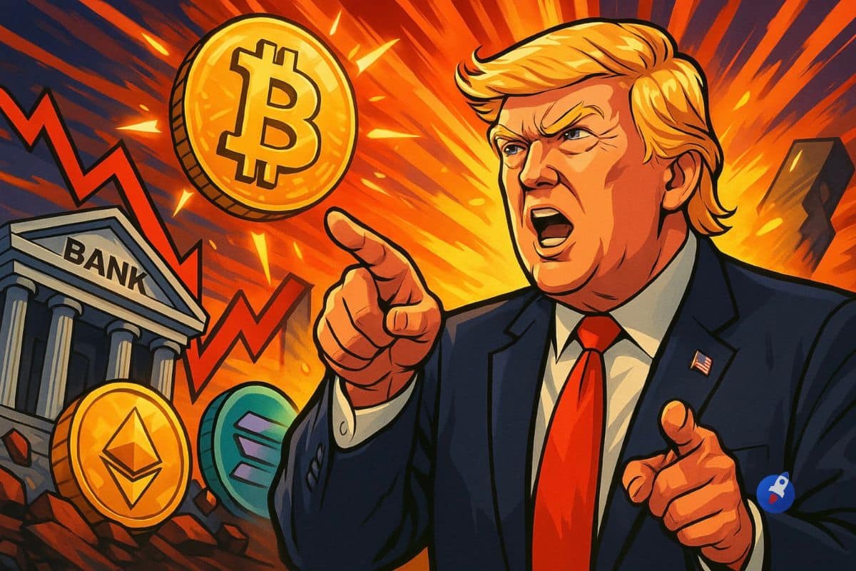 Donald Trump organise la revanche des entreprises cryptos sur les banques