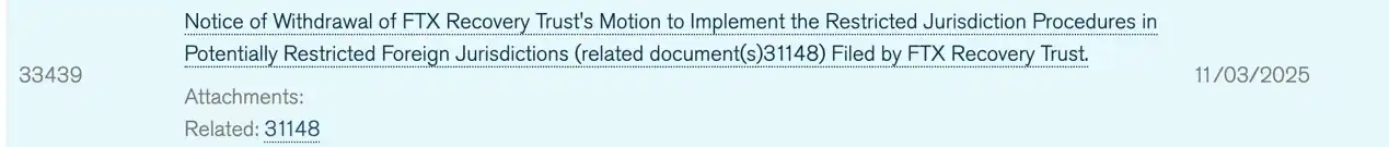 中國債權人的勝利：FTX破產案「限制司法轄區」動議被撤回 image 0