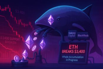 Cá voi Ethereum tiếp tục gom hàng khi ETH mất mốc $3.400