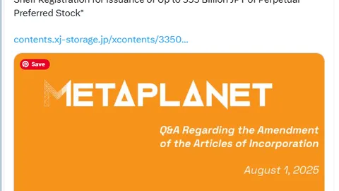 Metaplanet to Raise $3.7B for Bitcoin Purchases in Treasury Plan