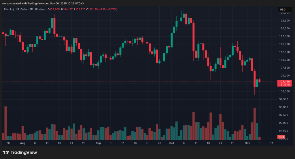 Биткоин отскочил до $103 000. Дно найдено? image 0