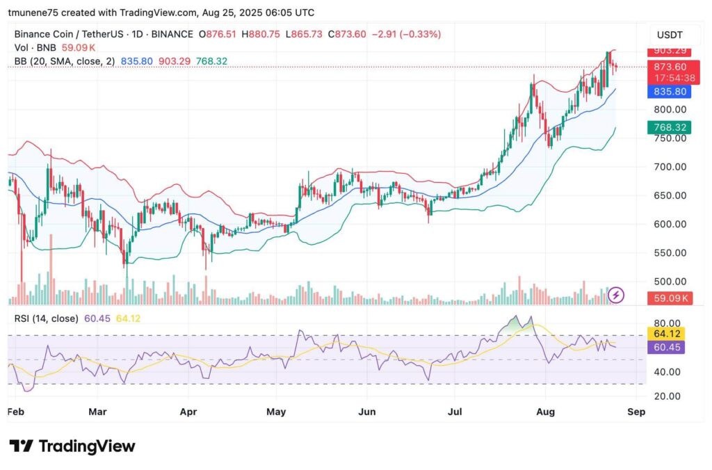 BNB Tests $899 Resistance, $1,028 Target Possible if Momentum Holds image 1