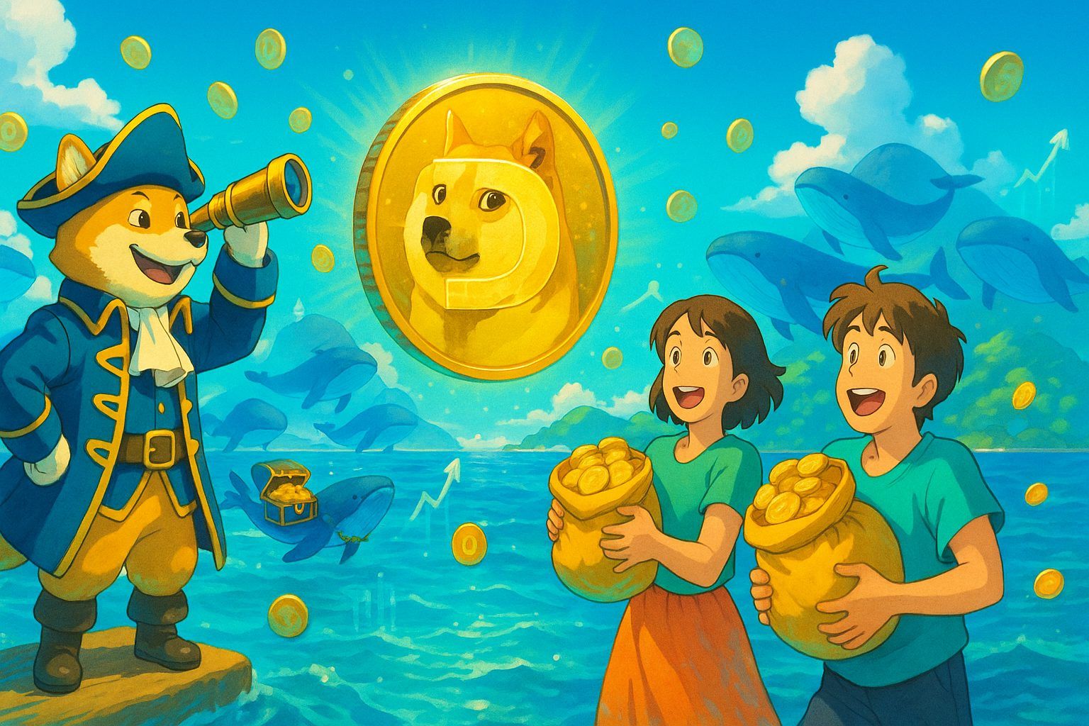 Dogecoin : accumulation record des whales