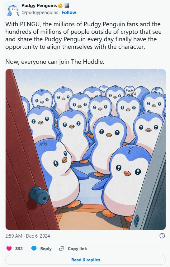 Pudgy Penguins NFT surpasses Bored Ape in one month: A quick overview of what the PENGU token is image 2