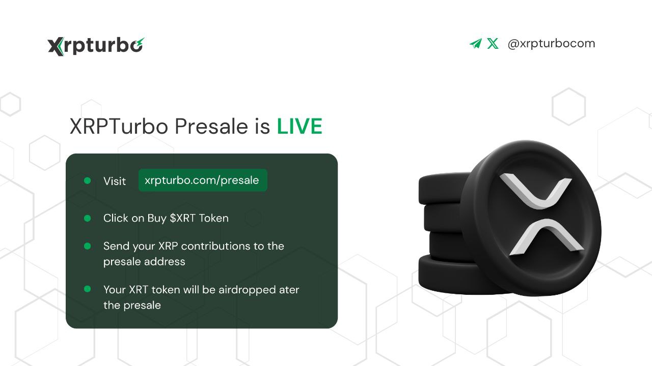 XRPTurbo ($XRT) Presale Progresses Amid XRP Ecosystem Developments
