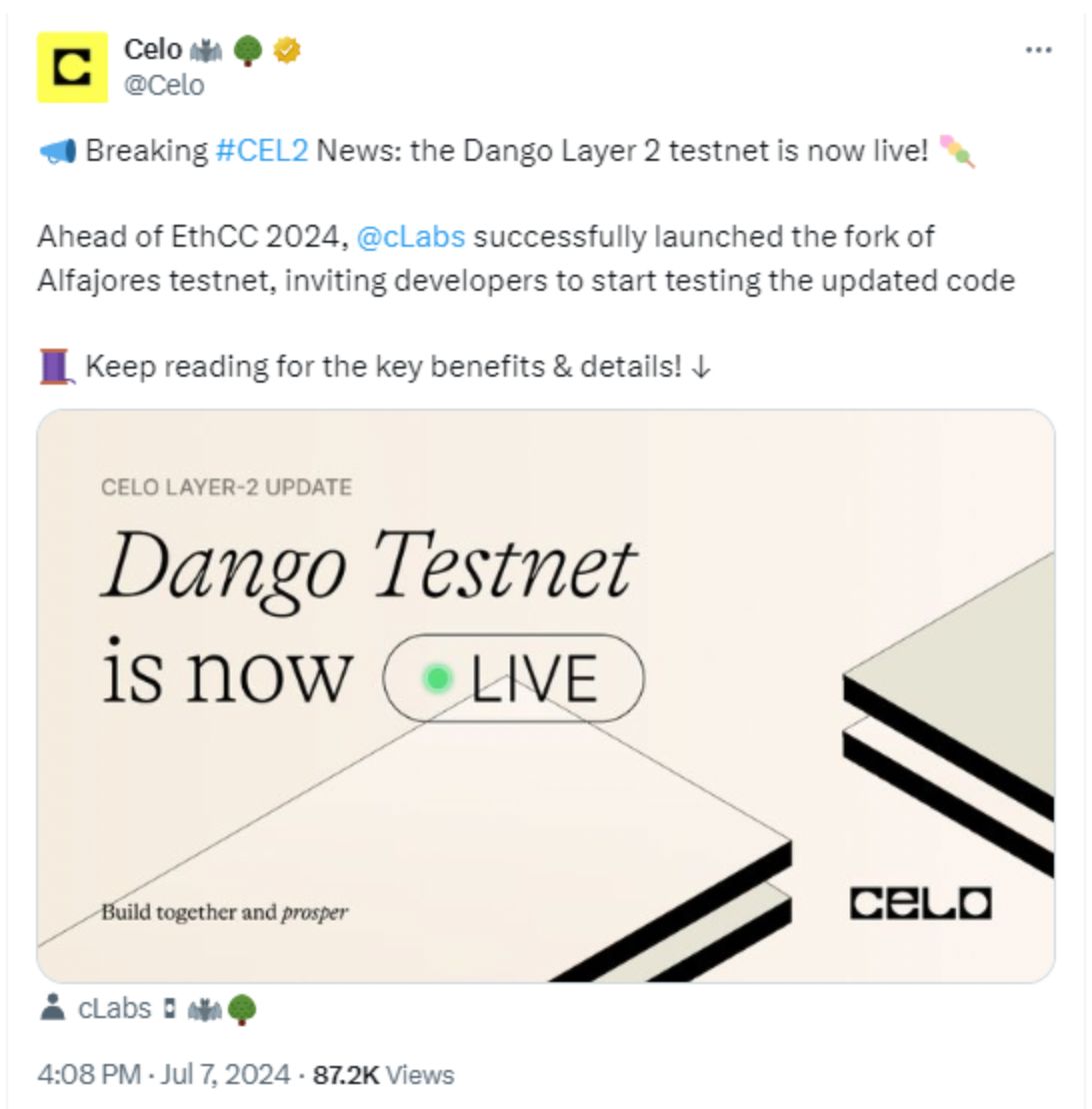 二层测试网Dango上线，Celo大利好？ image 1