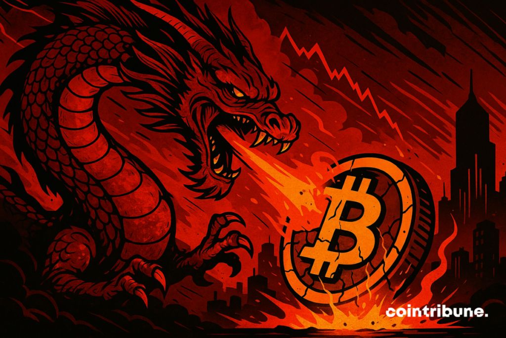 Crypto : Bitcoin décroche, les marchés paniquent après la riposte de Pékin image 1