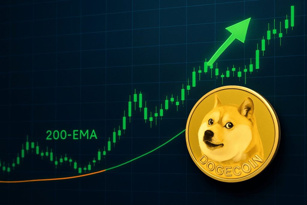 DOGE reage na média de 200 semanas e mira rompimento de US$ 0,20