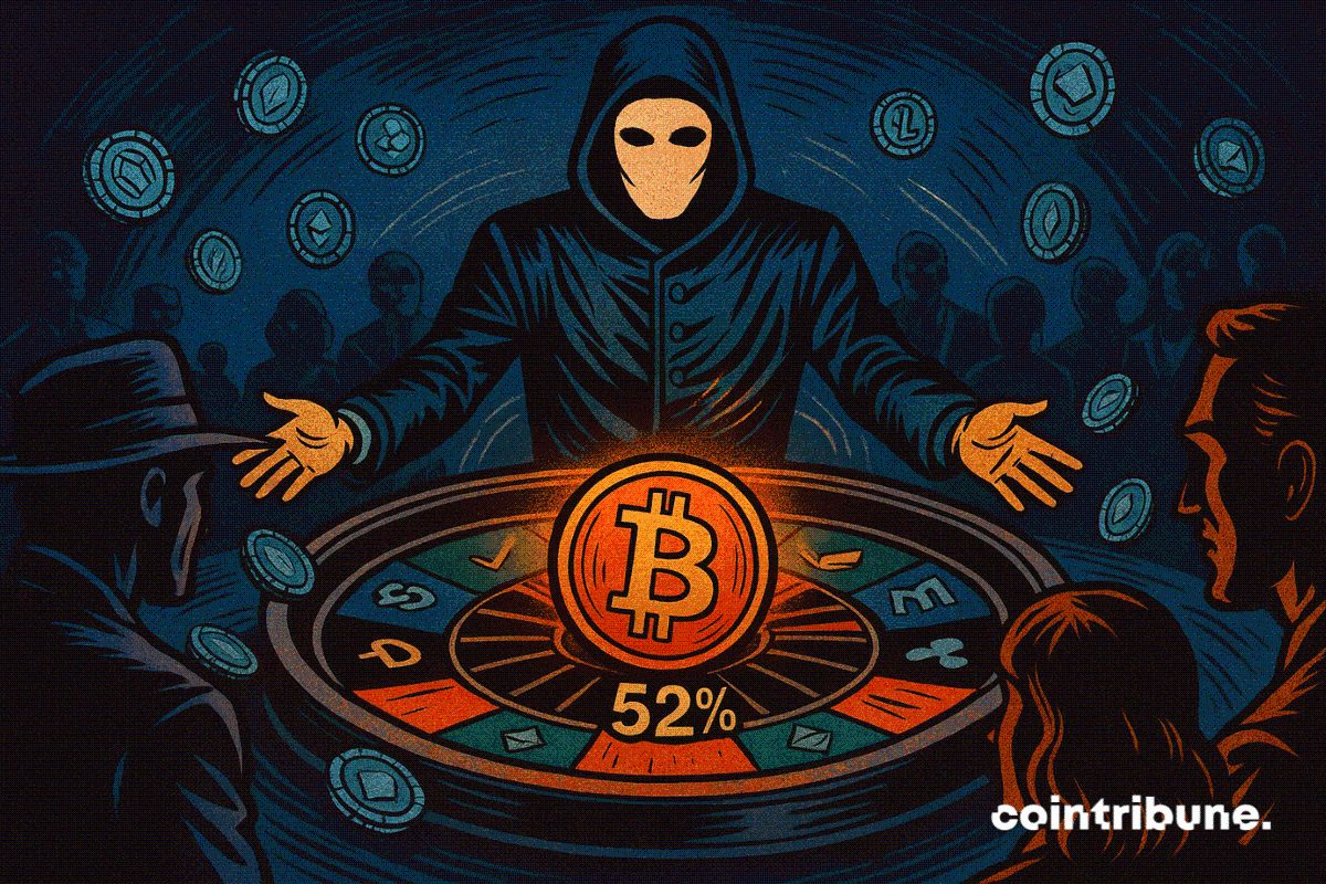Polymarket estime à 52 % la probabilité d’un krach du Bitcoin ce mois-ci
