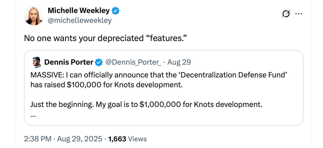 Bitcoin Knots ترتفع إلى 19% من العقد مع تزايد رد الفعل السلبي نحو طرح Core v29.1 image 3