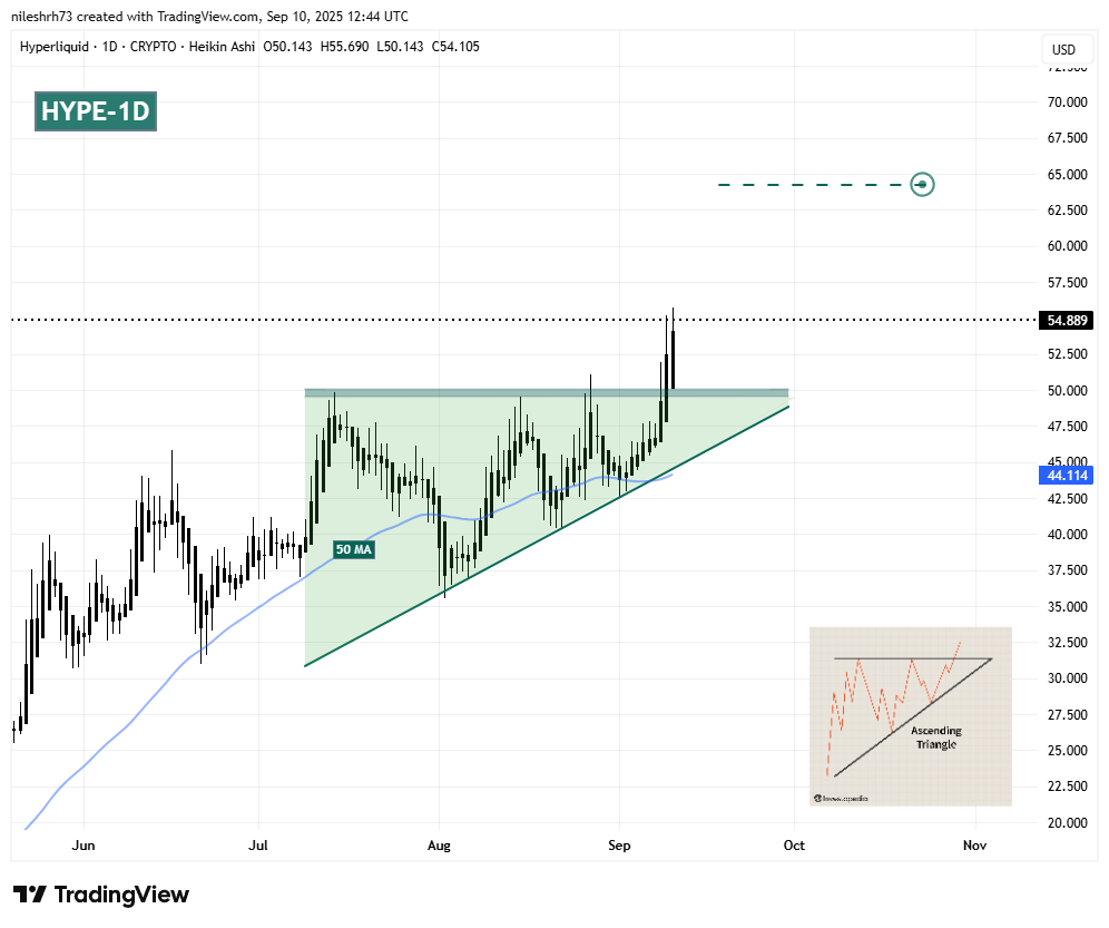 Hyperliquid (HYPE) To Soar Further? Key Breakout Signals Potential Upside Move image 1