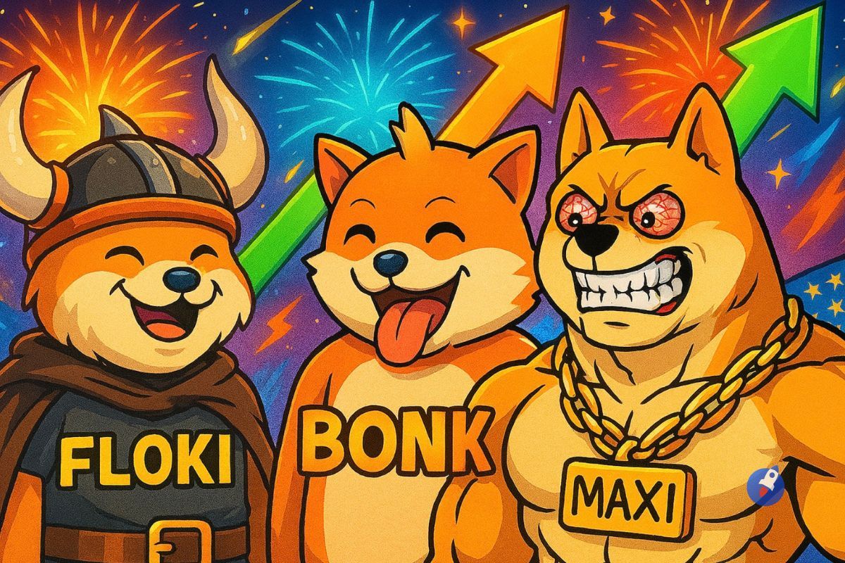 FLOKI, BONK, MAXI : lequel de ces 3 jetons chien fera x1000 en 2025 ?