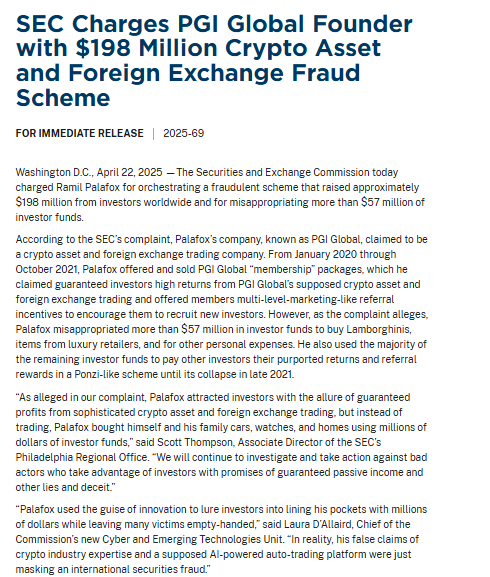 Feds and SEC Uncover $200 Million Crypto Trading Scheme by Ramil Palafox