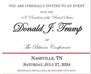 Bitcoin Price Prediction: BTC Soars 4% Ahead Of Donald Trump Speech At Bitcoin 2024 In Nashville