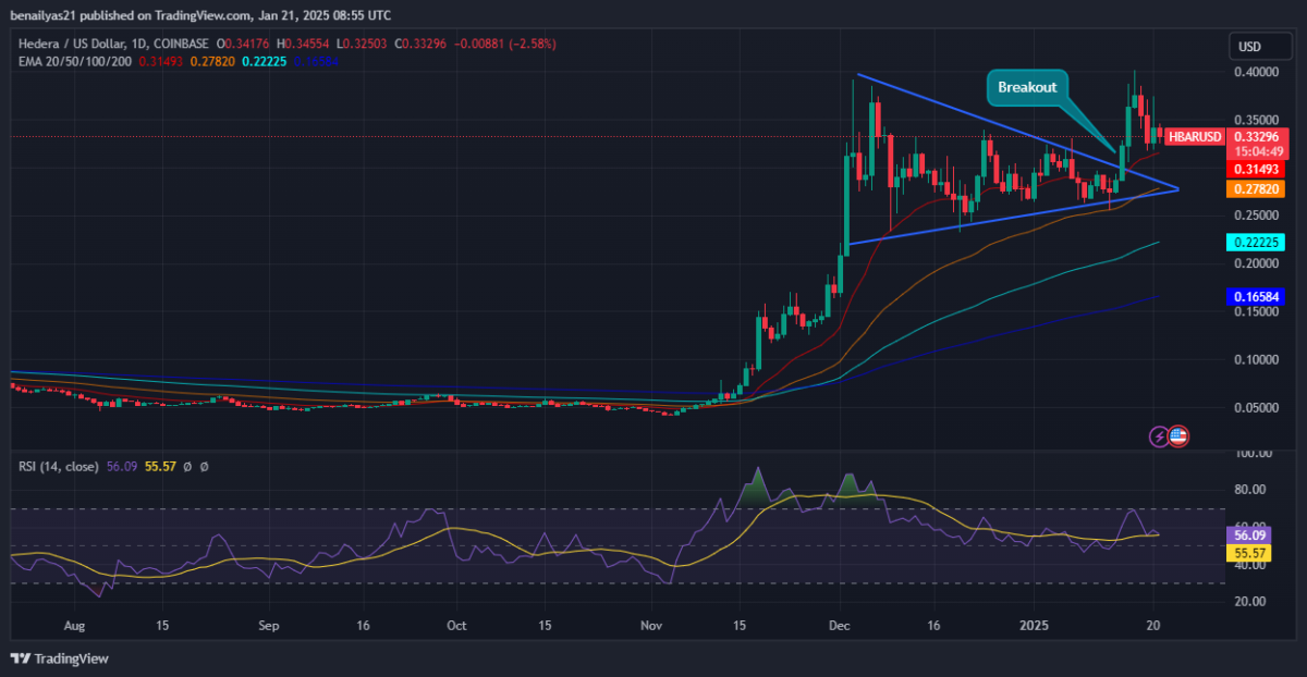 Hedera HBAR-Token bereitet 22% Rallye vor image 4