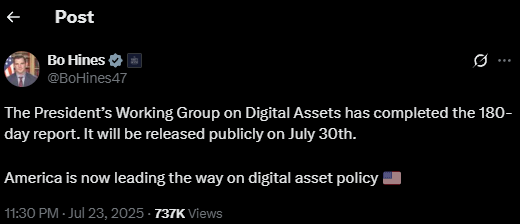 أفضل العملات الرقمية للشراء الآن قبل صدور تقرير البيت الأبيض حول الأصول الرقمية يوم الأربعاء image 0
