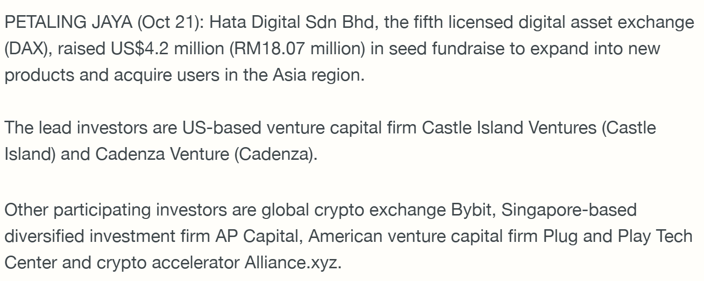 Web3 早报：LayerZero OFT 标准成为 Arbitrum Orbit 链原生解决方案、Chainlink 推出隐私套件、数字资产交易所 Hata 完成 420 万美元种子轮融资 image 9