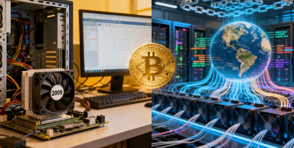 比特币挖矿真相:从CPU到全球算力之争