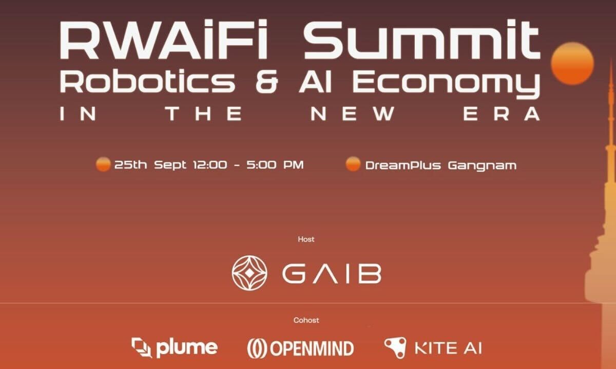 RWAiFi Summit Seoul 2025 to Explore Robotics, AI, and DeFi Convergence at KBW