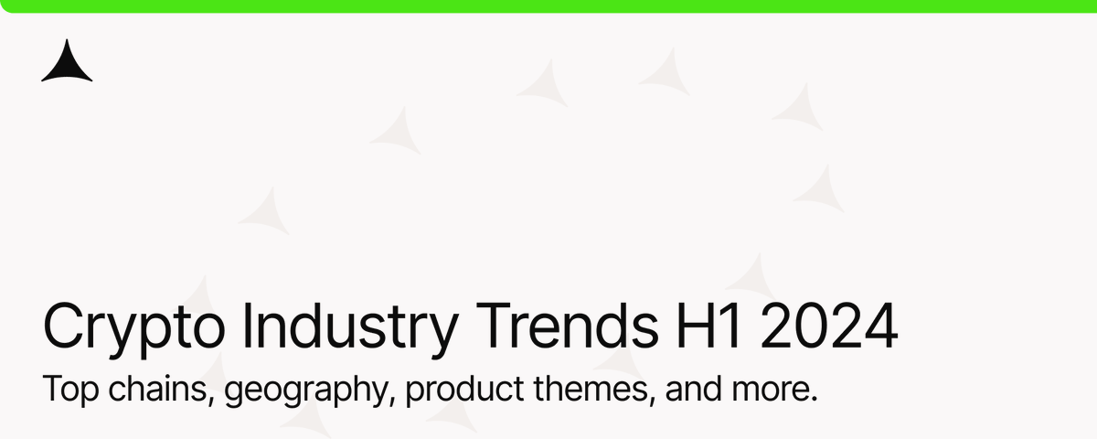 Analysis of industry trends in the first half of 2024: Ethereum still dominates, and Asian and African startups hit a new high