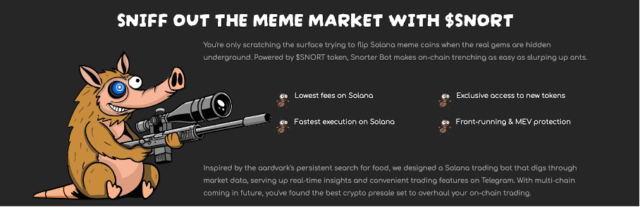 Snorter Bot Token jagt Meme Coins: ICO kurz vor 3,5 Mio Dollar, während ETF in Planung sind image 2