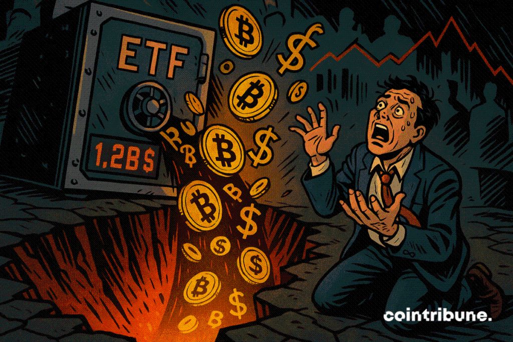Les ETF Bitcoin perdent 1,2 milliard $ en une semaine ! image 1