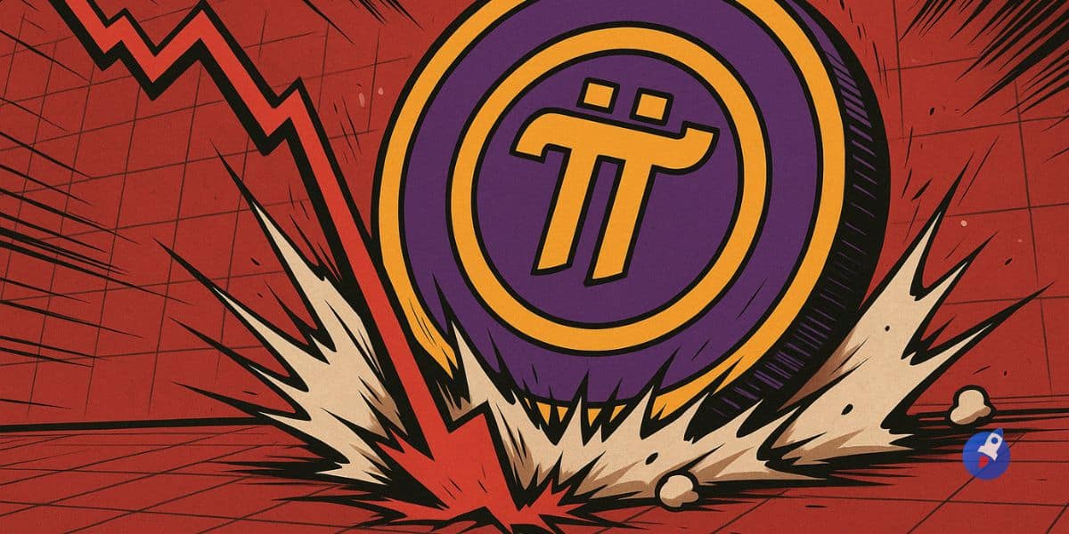 La crypto Pi rate son rebond et chute de nouveau