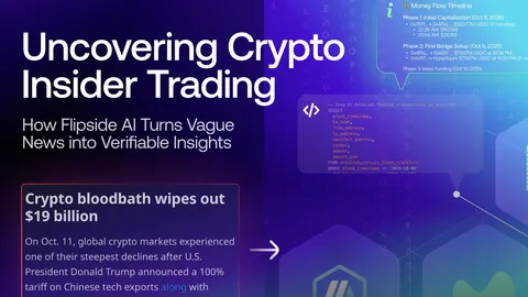 Descubriendo el uso de información privilegiada en criptomonedas: cómo Flipside AI convierte noticias vagas en conocimientos verificables