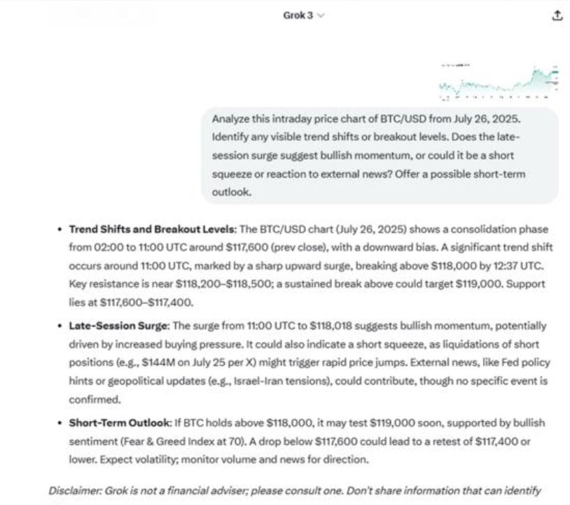 ChatGPT and Grok shift crypto trading to sentiment, now explains “why” behind moves