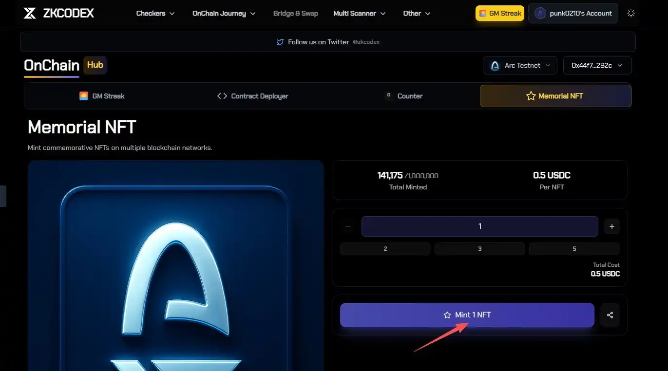 How to Participate in Circle's Native Chain Arc Testnet Interaction? image 10