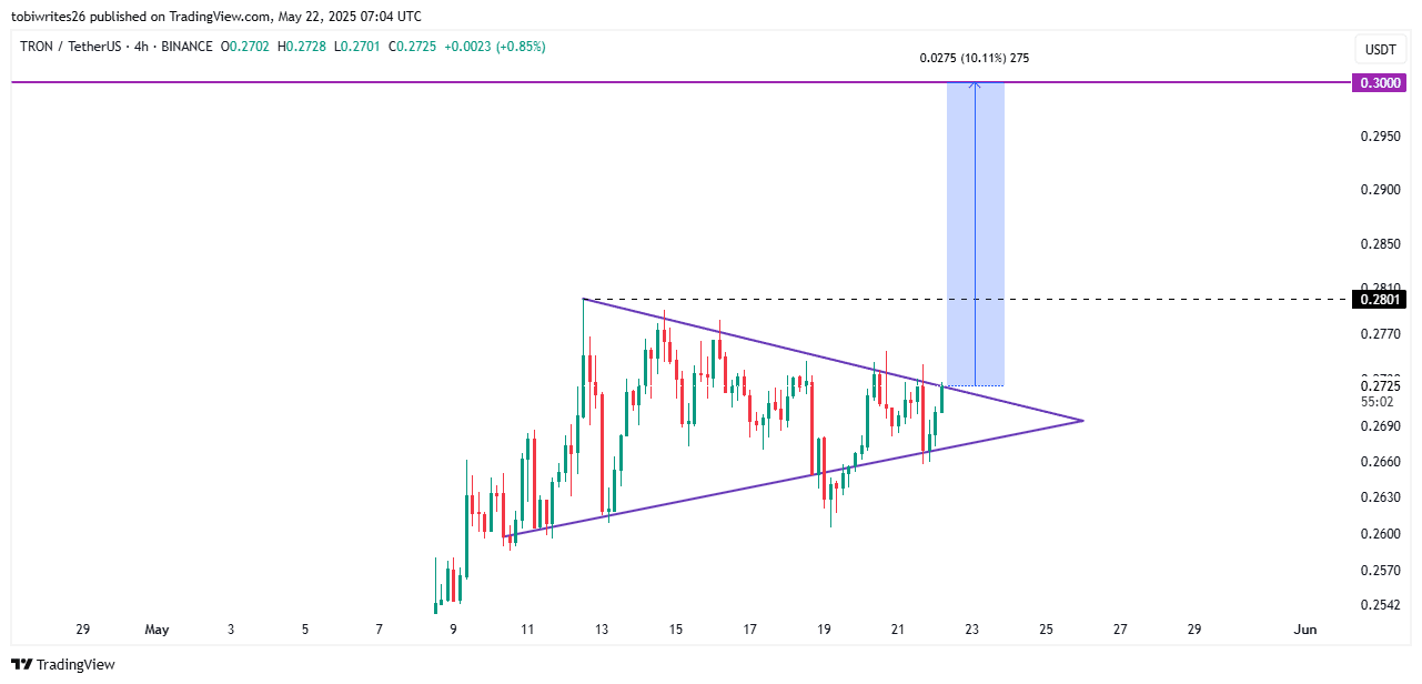 Tron [TRX] Positioned for Potential Gains Amid Rising On-Chain Activity and Stablecoin Demand image 2