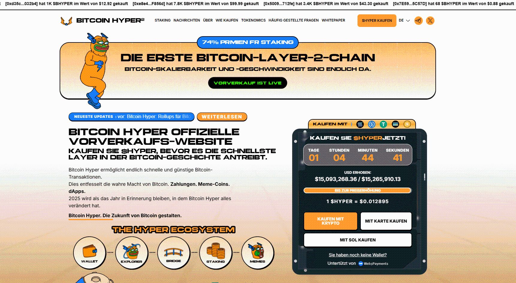 Krypto News: Bitcoin Hyper prescht im Presale über 15 Mio. Dollar – Anleger sprechen von „Bitcoin 2.0“ image 5