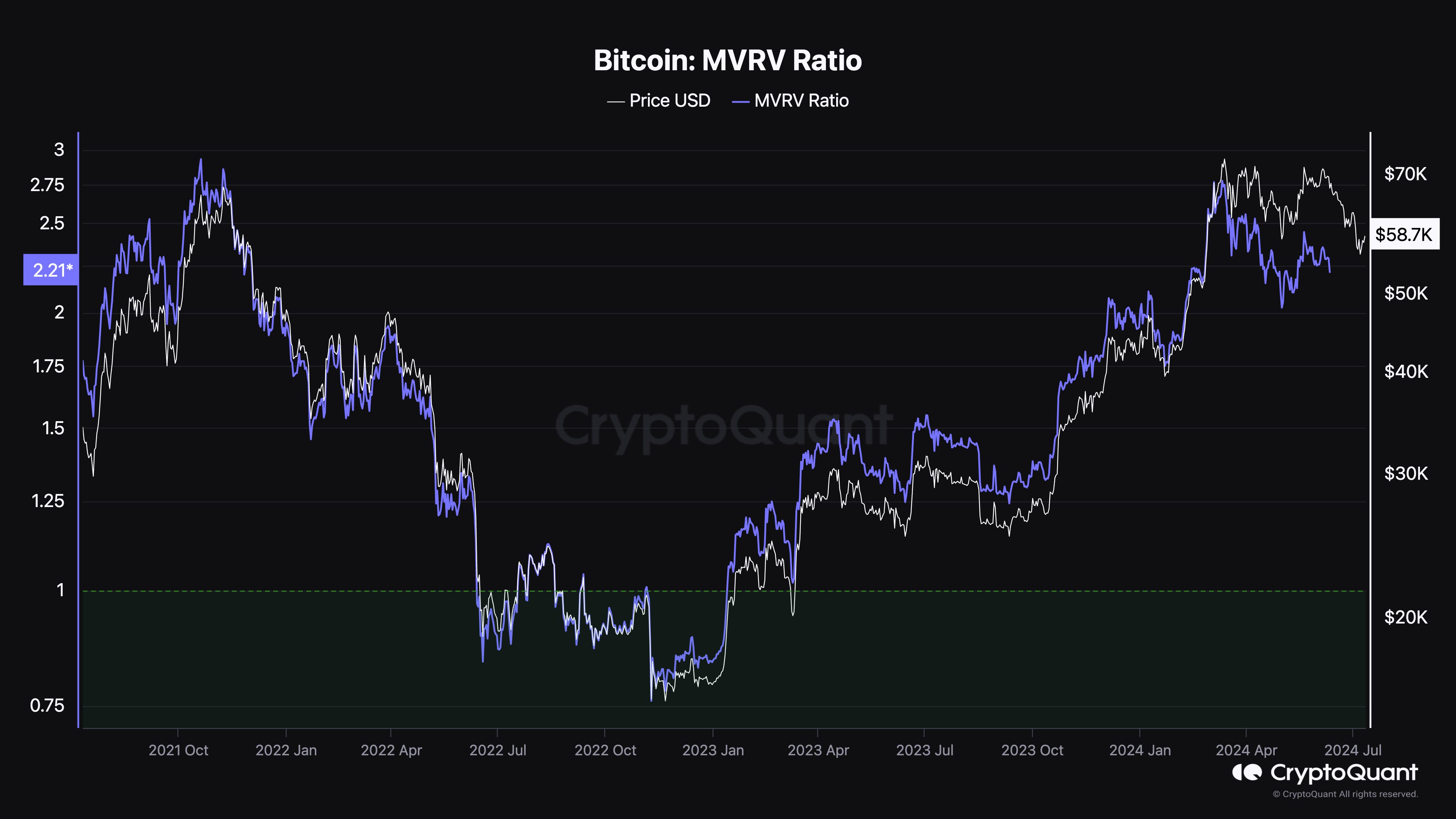 Un grand nombre de détenteurs de Bitcoin conservent leurs bénéfices même après la baisse des prix image 0