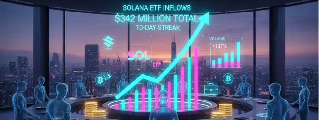 El optimismo de los inversores se dispara: los ETF de Solana registran 10 días de ganancias