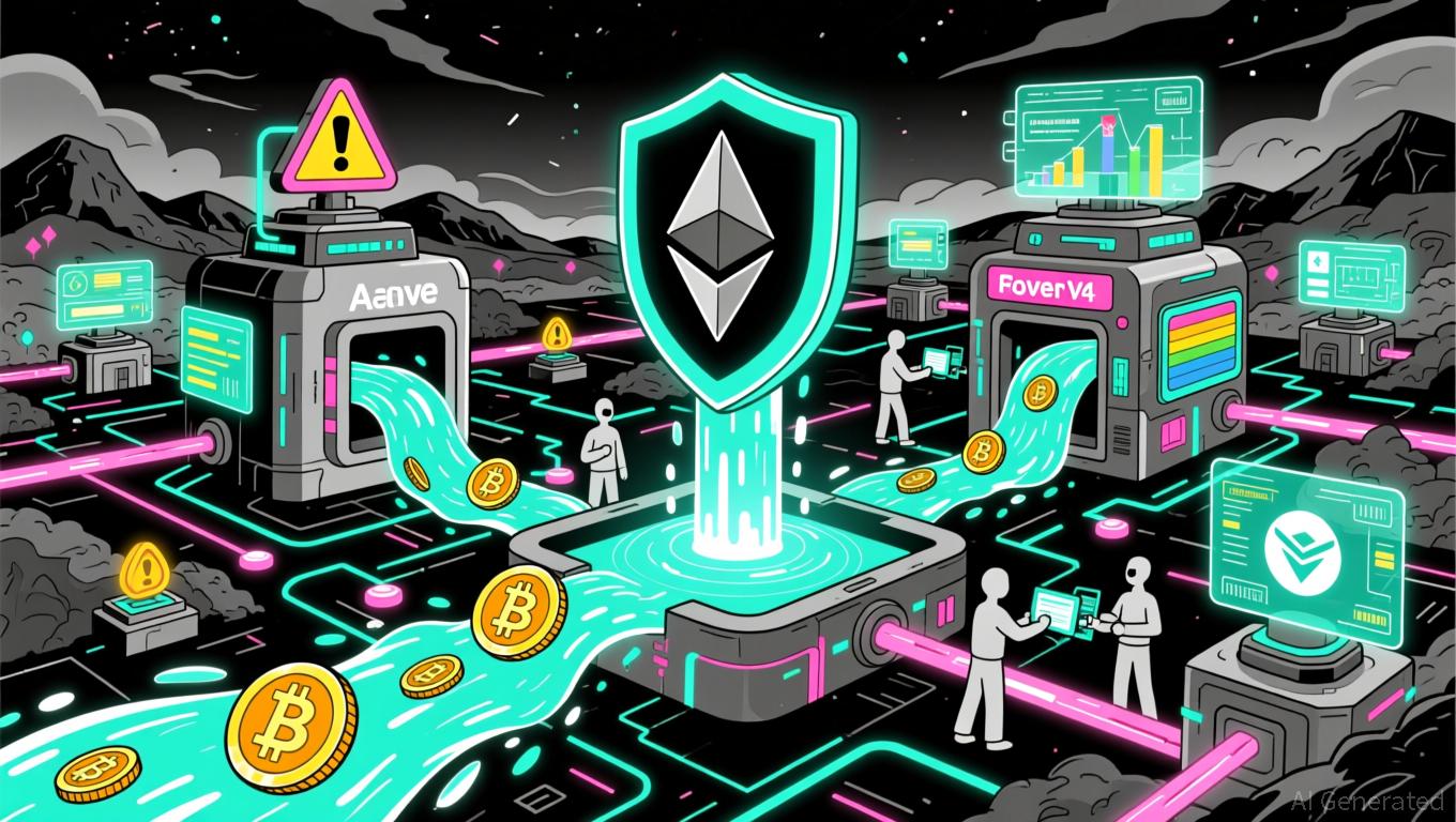 AAVE drops 3.45% as large holders shift collateral through Aave