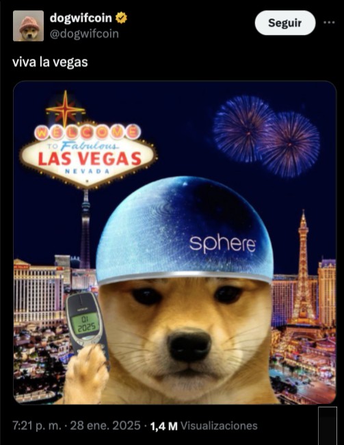 Dogwifhat Naik 16% di Tengah Antisipasi Proyek Las Vegas Sphere: Apakah Breakout Akan Terjadi? image 0